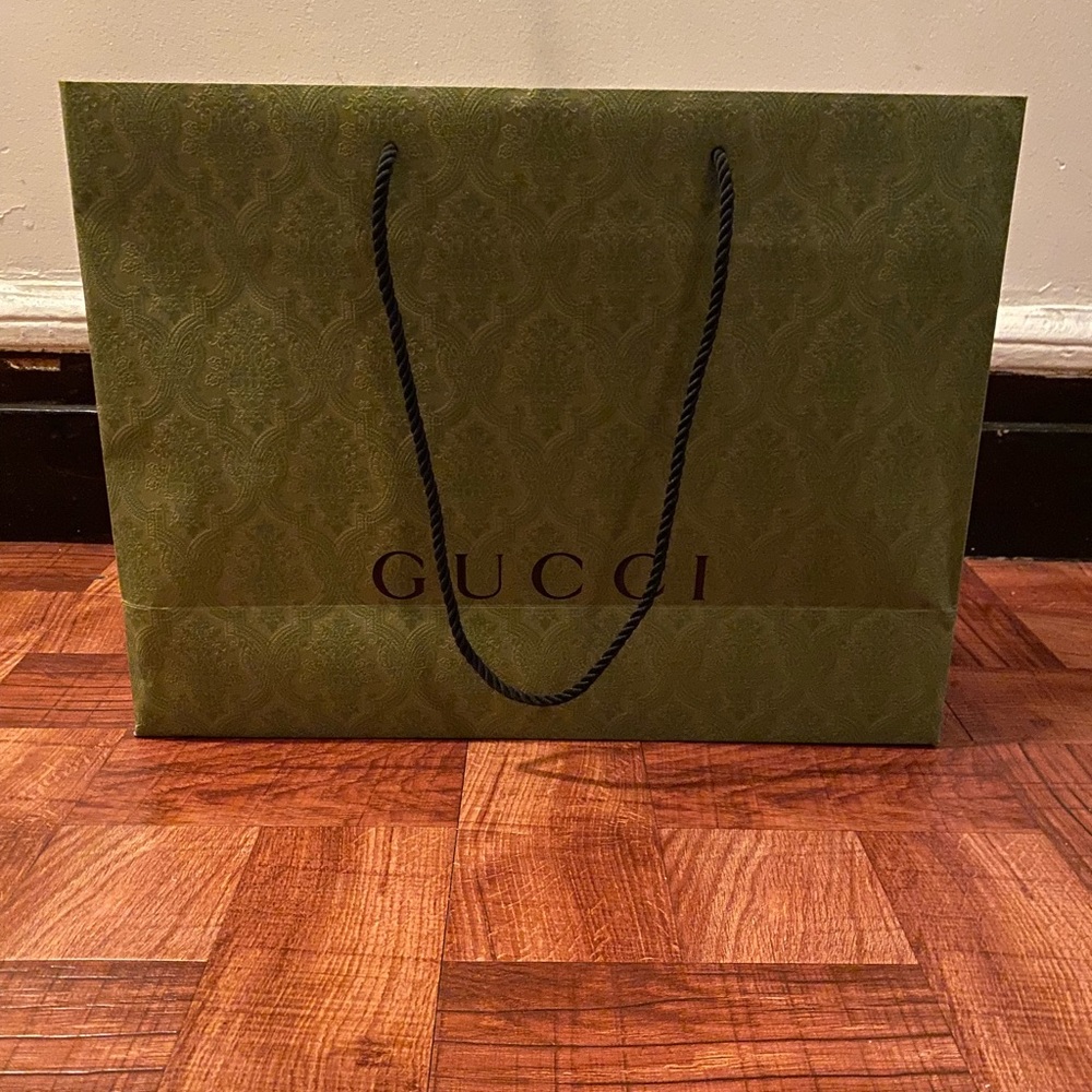 Empty large Gucci bag.